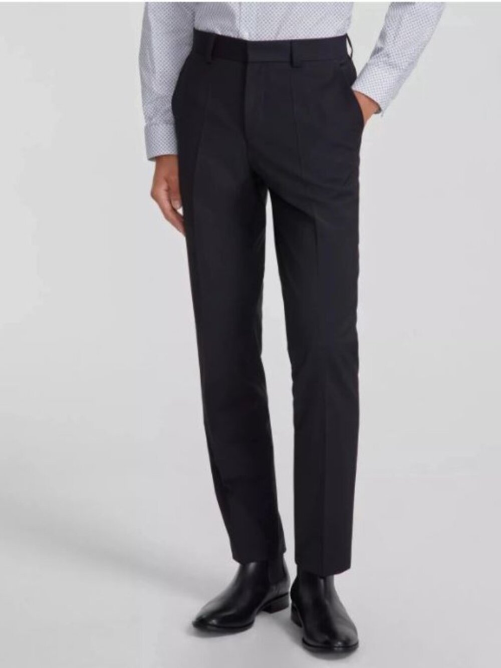 Hugo Boss Men’s Black Slim Fit Wool blend Suit Dress Pants, size 34 x 30